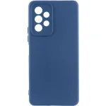 Чохол TPU GETMAN Liquid Silk Full Camera для Samsung Galaxy A33 5G Синій / Navy Blue