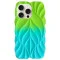 TPU чохол Leaf для Apple iPhone 16 Pro (6.3") Green / Aqua