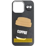 Чохол TPU Leather Toys для Apple iPhone 17 Pro Max (6.9") Coffee / Black