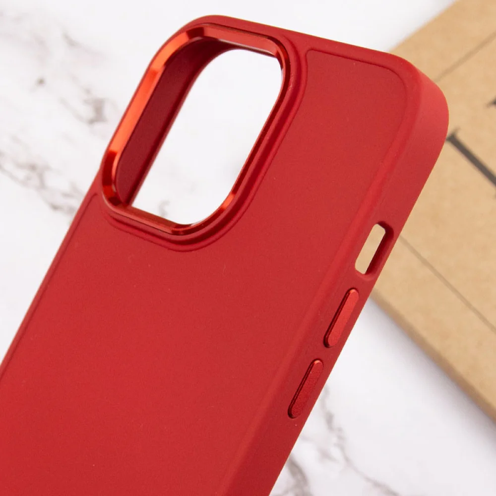 TPU чохол Bonbon Metal Style для Apple iPhone 14 Pro Max (6.7") Червоний / Red