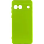 Чохол Silicone Cover Lakshmi Full Camera (A) для Google Pixel 6a Салатовий / Neon Green