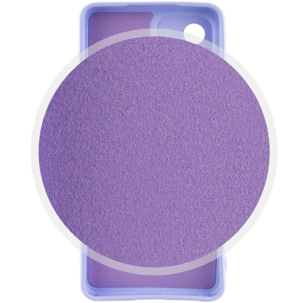 Чохол Silicone Cover Lakshmi Full Camera (AAA) для TECNO Spark 8C Бузковий / Dasheen