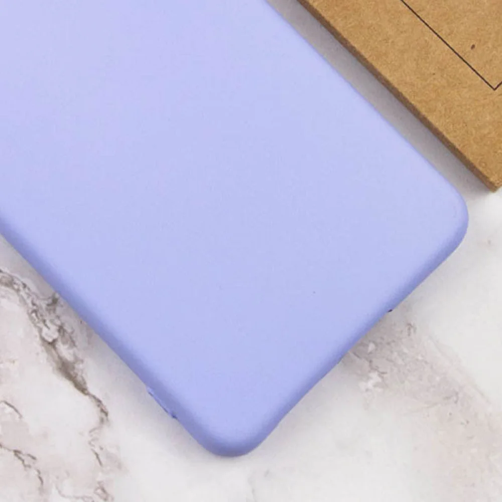 Чохол Silicone Cover Lakshmi Full Camera (AAA) для TECNO Spark 8C Бузковий / Dasheen