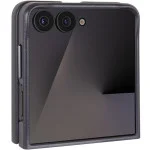 Шкіряний чохол Leather Case (AAA) для Samsung Galaxy Z Flip7 Dark Gray