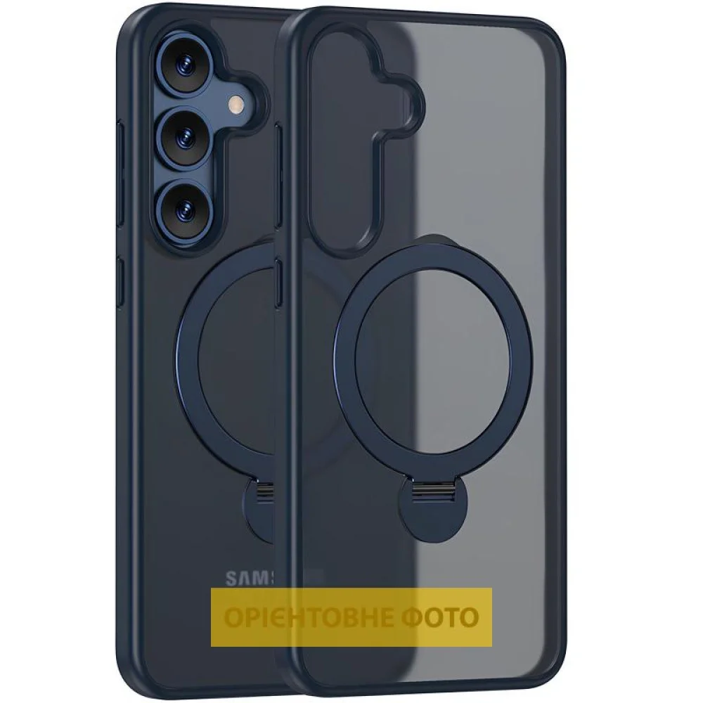 Чохол Ummi Colorful with MagSafe HQ Ring для Samsung Galaxy S25 Edge Dark Blue