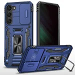 Ударостійкий чохол Camshield Army Ring для Samsung Galaxy S22+ Синій / Navy