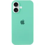 Чохол Silicone Case Full Protective (AA) для Apple iPhone 16 (6.1") Бірюзовий / Marine Green