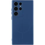 Чохол Silicone Cover Lakshmi Full Camera (AA) with MagFit для Samsung Galaxy S23 Ultra Синій / Navy blue