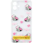 Чохол TPU Clear Joy для Samsung Galaxy A56 5G Strawberry Cats