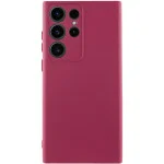 Чохол TPU GETMAN Liquid Silk Full Camera для Samsung Galaxy S26 Ultra Бордовий / Marsala