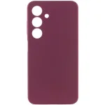 Чохол Silicone Cover Lakshmi Full Camera (AAA) для Samsung Galaxy A27 Бордовий / Plum