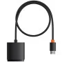 Перехідник HUB Baseus AirJoy Series 2in1 HDMI to HDMI/HDMI (B01331105) Cluster Black