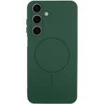 Чохол Silicone Cover Lakshmi Full Camera (AA) with Magnetic Fit для Samsung Galaxy A27 Зелений / Dark green