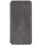 Шкіряний чохол-книжка GETMAN Cubic (PU) для Xiaomi Redmi Note 14 4G (Europe version) Сірий