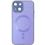 Чохол TPU+Glass Sapphire Midnight with MagSafe для Apple iPhone 14 (6.1") Бузковий / Dasheen