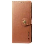 Шкіряний чохол-книжка GETMAN Gallant (PU) для Samsung Galaxy A15 4G/5G / M15 5G Коричневий