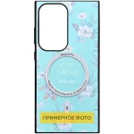 TPU+PC чохол Soft Secret Garden with MagFit для Samsung Galaxy S25 Ultra Mint